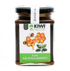 Kiwi Kisan Window Raw Arjuna Honey   Glass Jar  350 grams